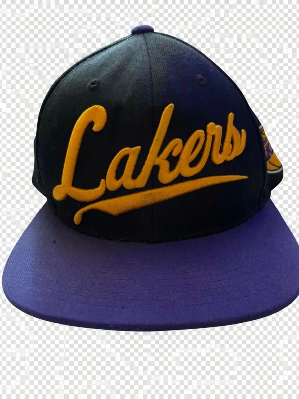 Black and Purple Snapback Hat